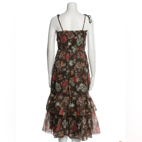 Ulla Johnson Loraine Floral Midi Dress - Picture 5 of 11